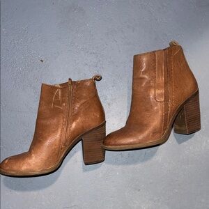 Lucky brand block heel booties